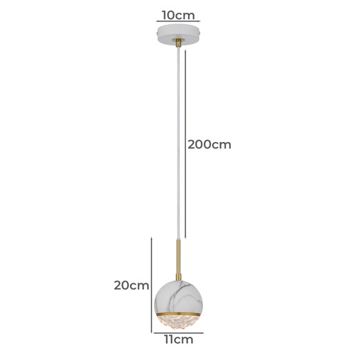 Oneta 1 Light Iron Pendant
