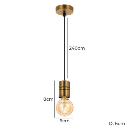 Sleek Lang Metal Pendant Light