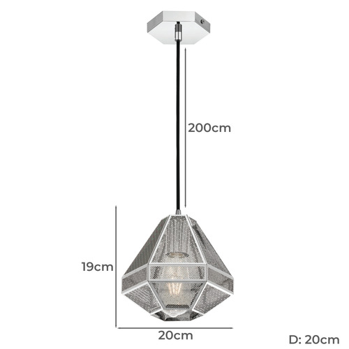 Short Magnus Iron Pendant Light