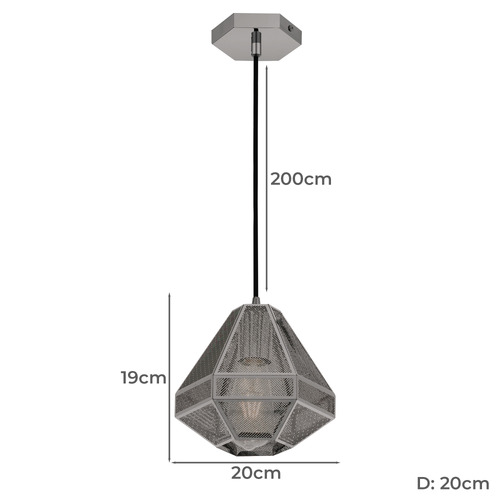 Short Magnus Iron Pendant Light