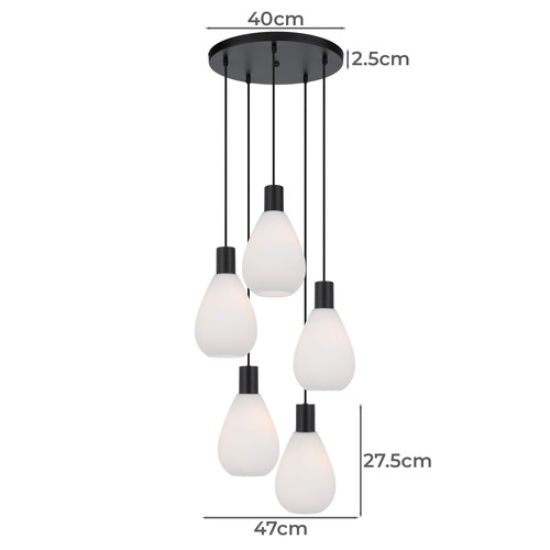 Blanc 5 Light Pendant