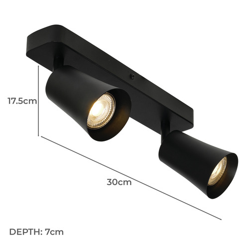 Alvey 2 Light Metal Spotlight