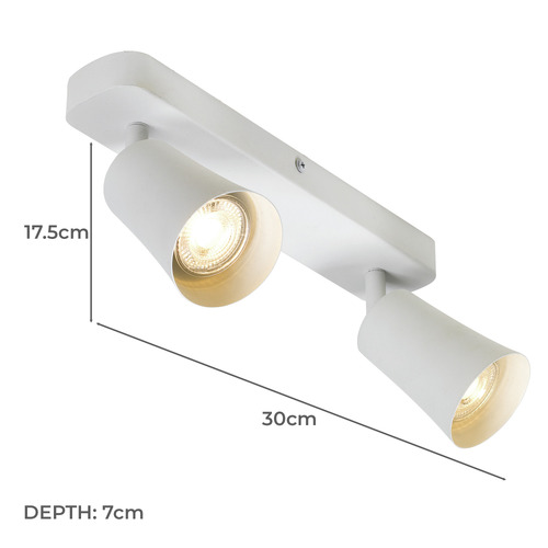 Alvey 2 Light Metal Spotlight