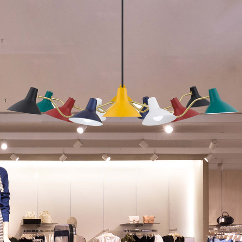 Multi-Coloured Esmee 12 Light Pendant