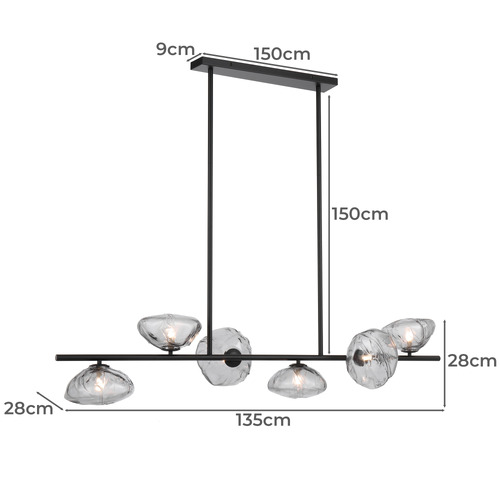 Amelie 6 Light Pendant