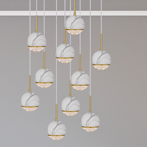 Oneta 10 Light Iron Pendant