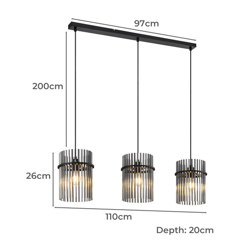Muriel 3 Light Pendant