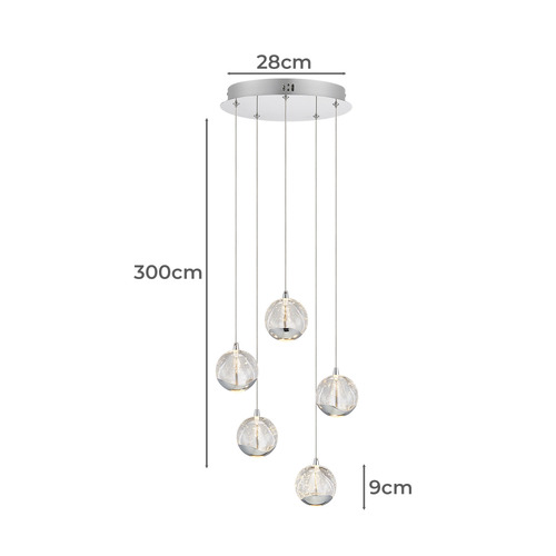 Elettra 5 Light Pendant