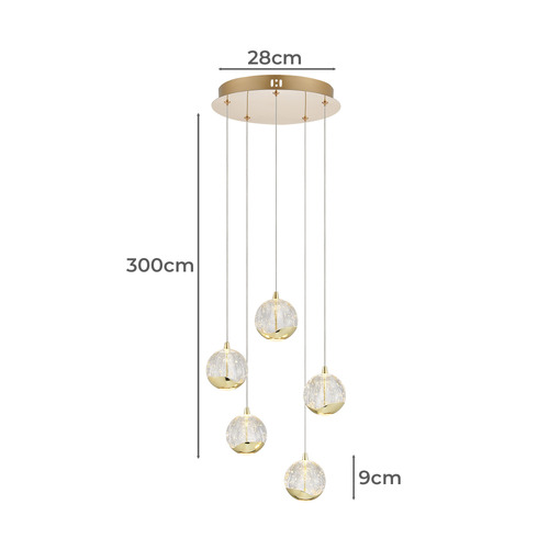 Elettra 5 Light Pendant