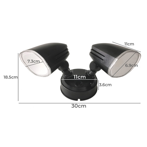 Ikeda 2 Light LED Security Light