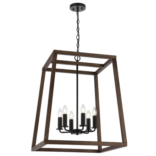 Urban 6 Light Iron Pendant