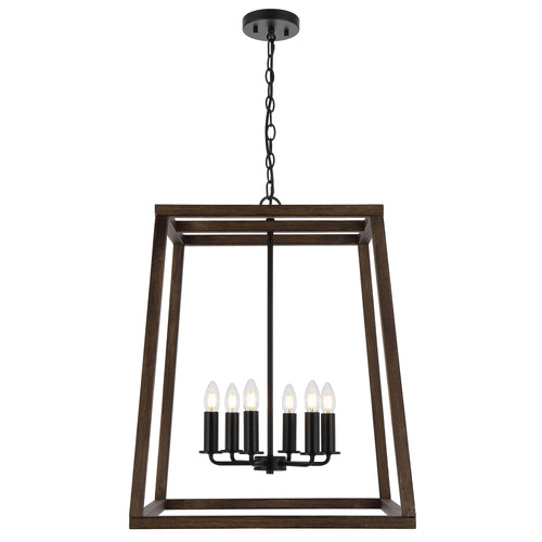 Urban 6 Light Iron Pendant
