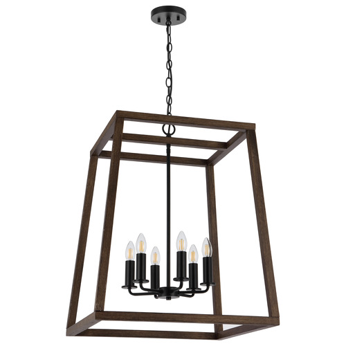 Urban 6 Light Iron Pendant