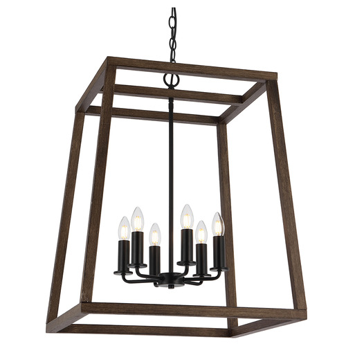 Urban 6 Light Iron Pendant