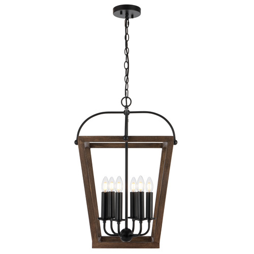 Sigrid 6 Light Iron Pendant