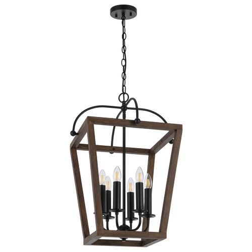 Sigrid 6 Light Iron Pendant