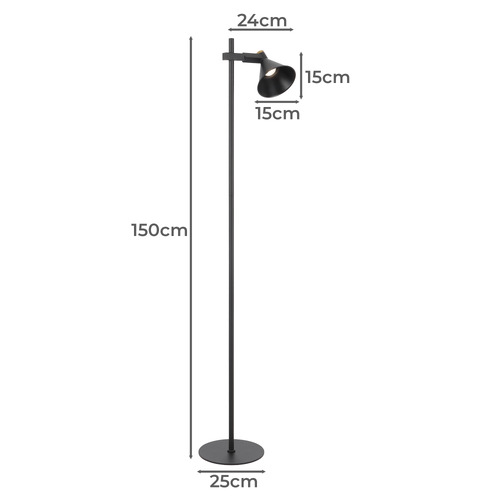 150cm Klemens Iron Floor Lamp