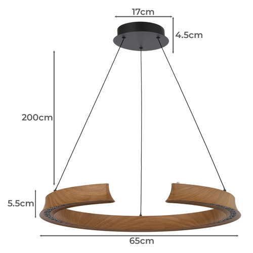 Norbo Round LED Pendant Light