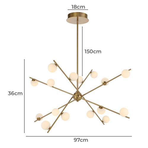 Fiamma 16 Light Pendant