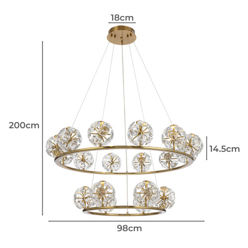Anora 2 Tier Pendant Light