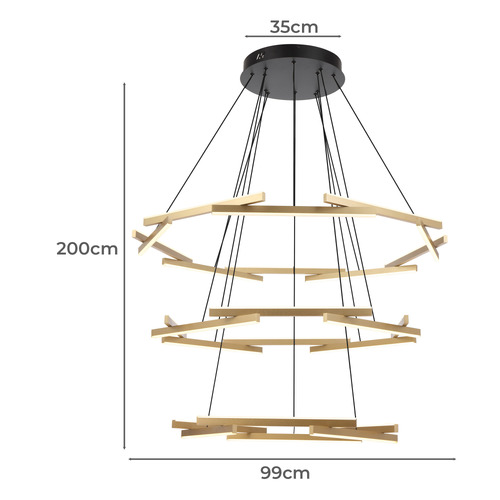 Bertha 3 Tier Pendant Light