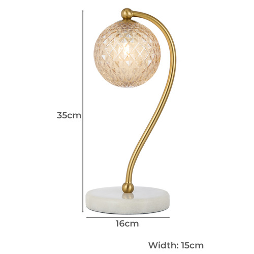 35cm Astoria Marble Table Lamp