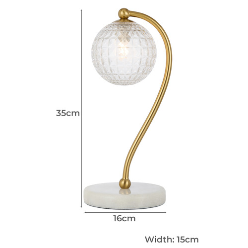 35cm Astoria Marble Table Lamp