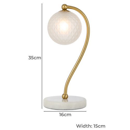 35cm Astoria Marble Table Lamp