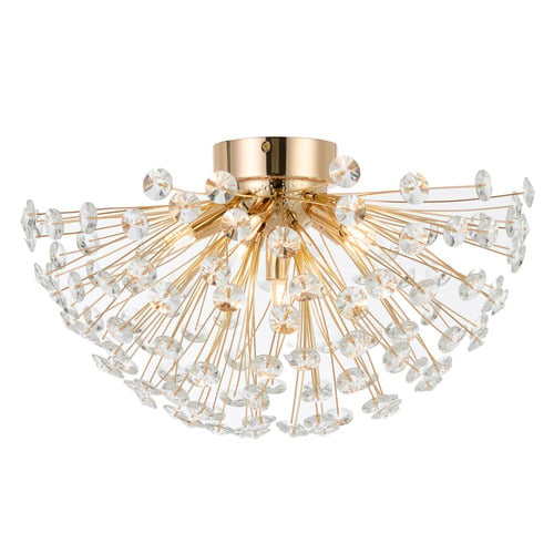 Tiffany 6 Light Flush Mount Ceiling