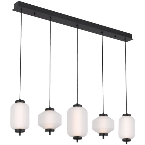 Black Altos 5 Light Pendant