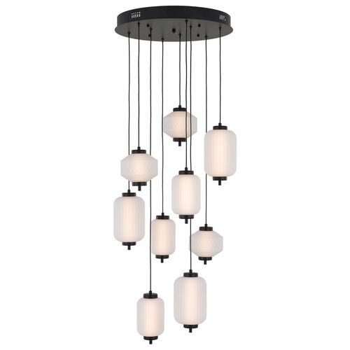 Black Altos 9 Light Pendant