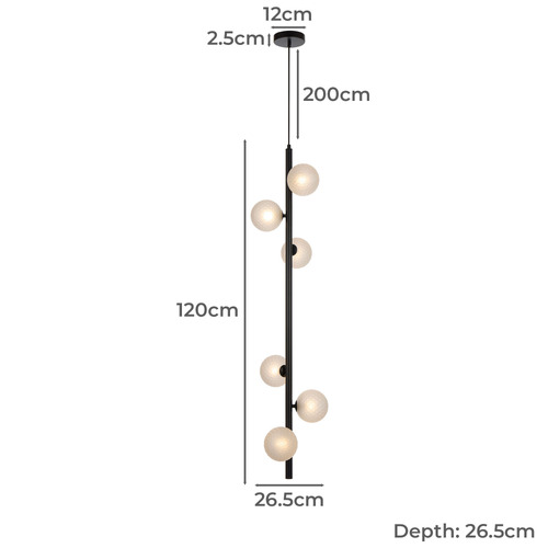 Dione 6 Light Pendant