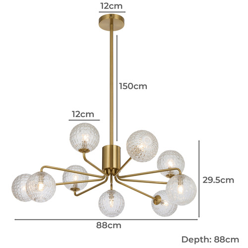Phoebe 9 Light Pendant