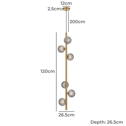 Callie 6 Light Pendant