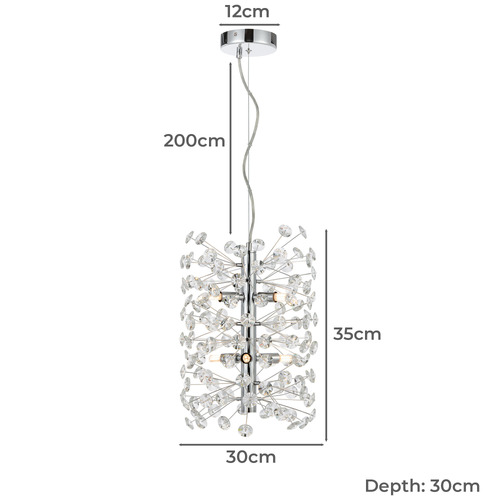 Sybil 6 Light Pendant