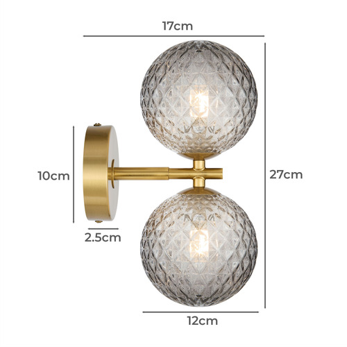 Asteria 2 Light Wall Sconce