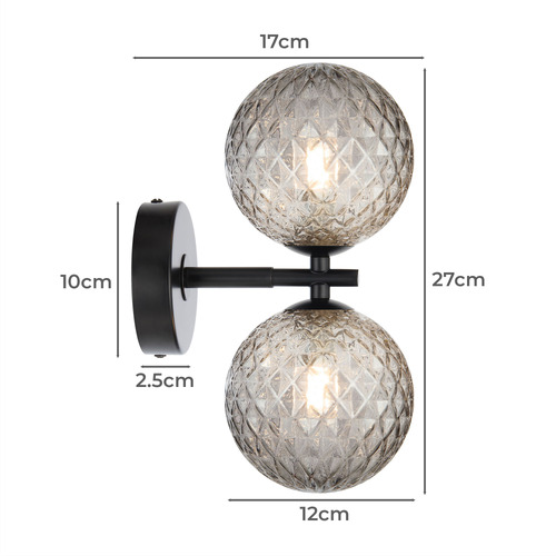 Asteria 2 Light Wall Sconce