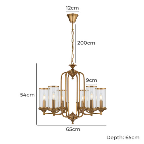 Leander 6 Light Pendant