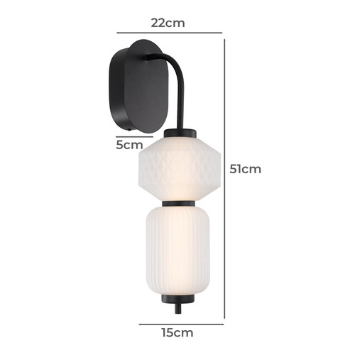 Black Altos LED Wall Sconce