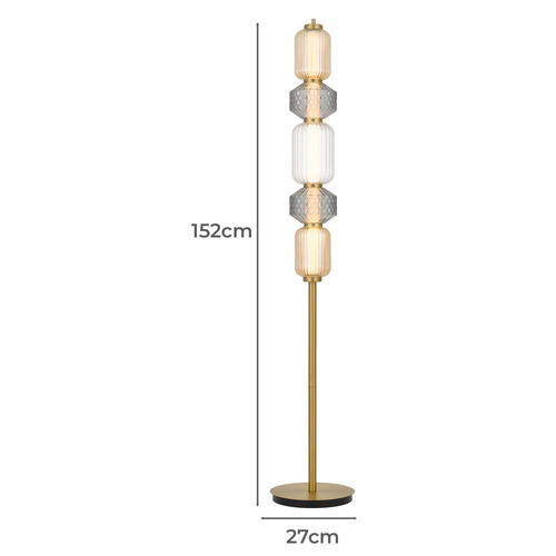 152cm Brass Altos Floor Lamp