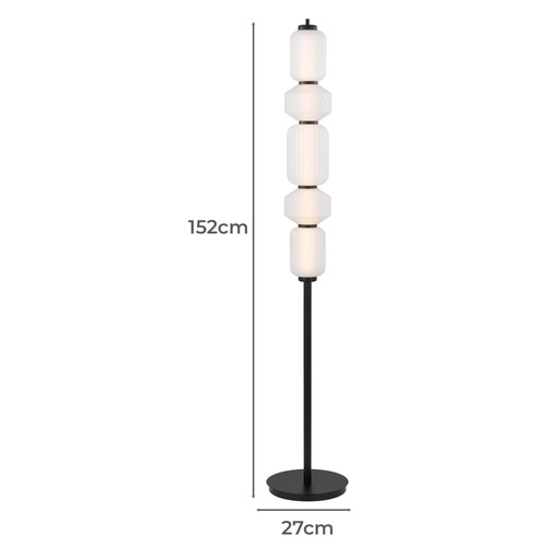 152cm Black Altos Floor Lamp