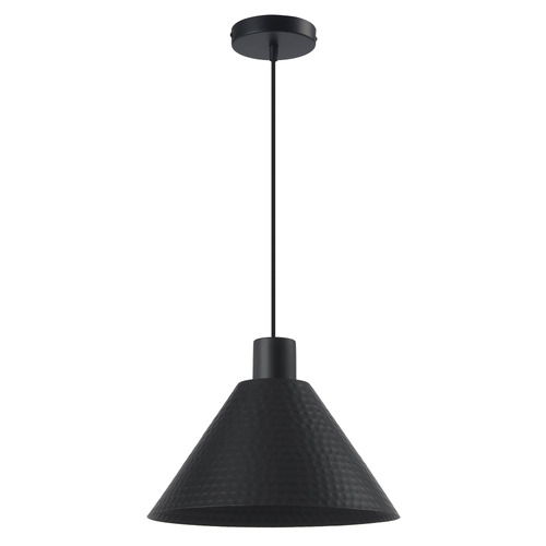 Tiago-Hammered-Metal-Cone-Pendant-Light
