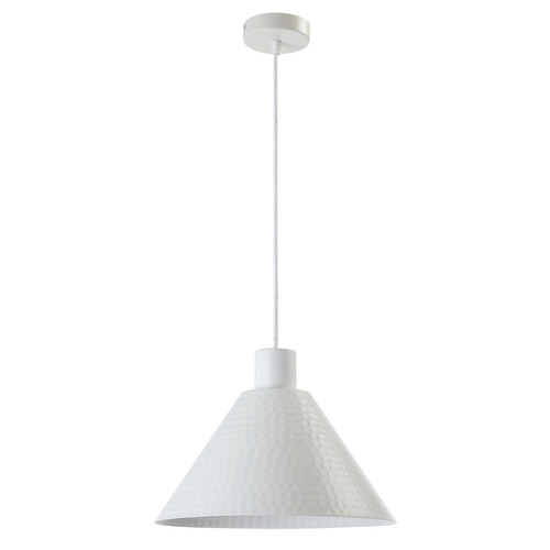 Tiago-Hammered-Metal-Cone-Pendant-Light