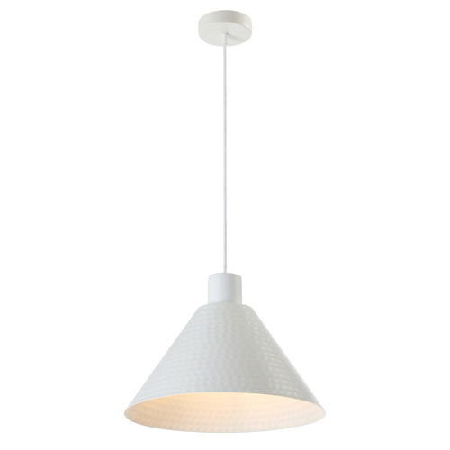 Tiago-Hammered-Metal-Cone-Pendant-Light