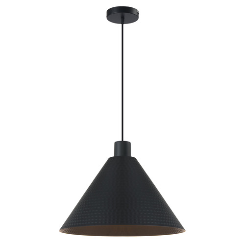 Tiago-Hammered-Metal-Cone-Pendant-Light