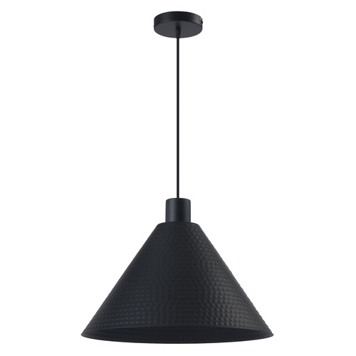 Tiago-Hammered-Metal-Cone-Pendant-Light
