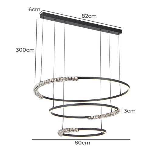 Isla 3 Light LED Pendant