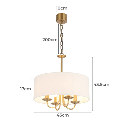 Keira 4 Light Pendant