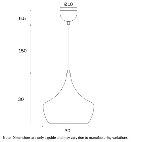 Tocit 1 Light Metal Pendant