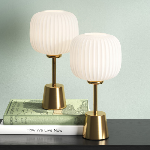 Elara 39cm Kravu Glass Table Lamp